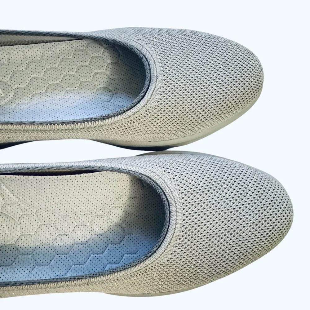 NEW Vivaia Izabel Water-Repellent Round-Toe Sneaker Flats Metallic Diamond - Picture 3 of 8